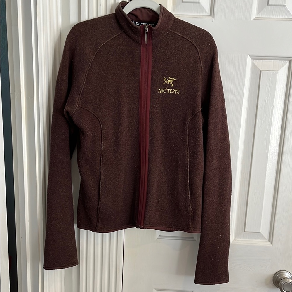 Arc'teryx Brown Jacket with Red Accents